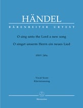O Sing Unto the Lord a New Song SATB Choral Score cover